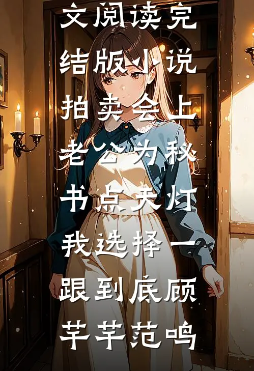 拍卖会上老公为秘书点天灯，我选择一跟到底(顾芊芊范鸣)最新小说全文阅读_完结版小说拍卖会上老公为秘书点天灯，我选择一跟到底顾芊芊范鸣